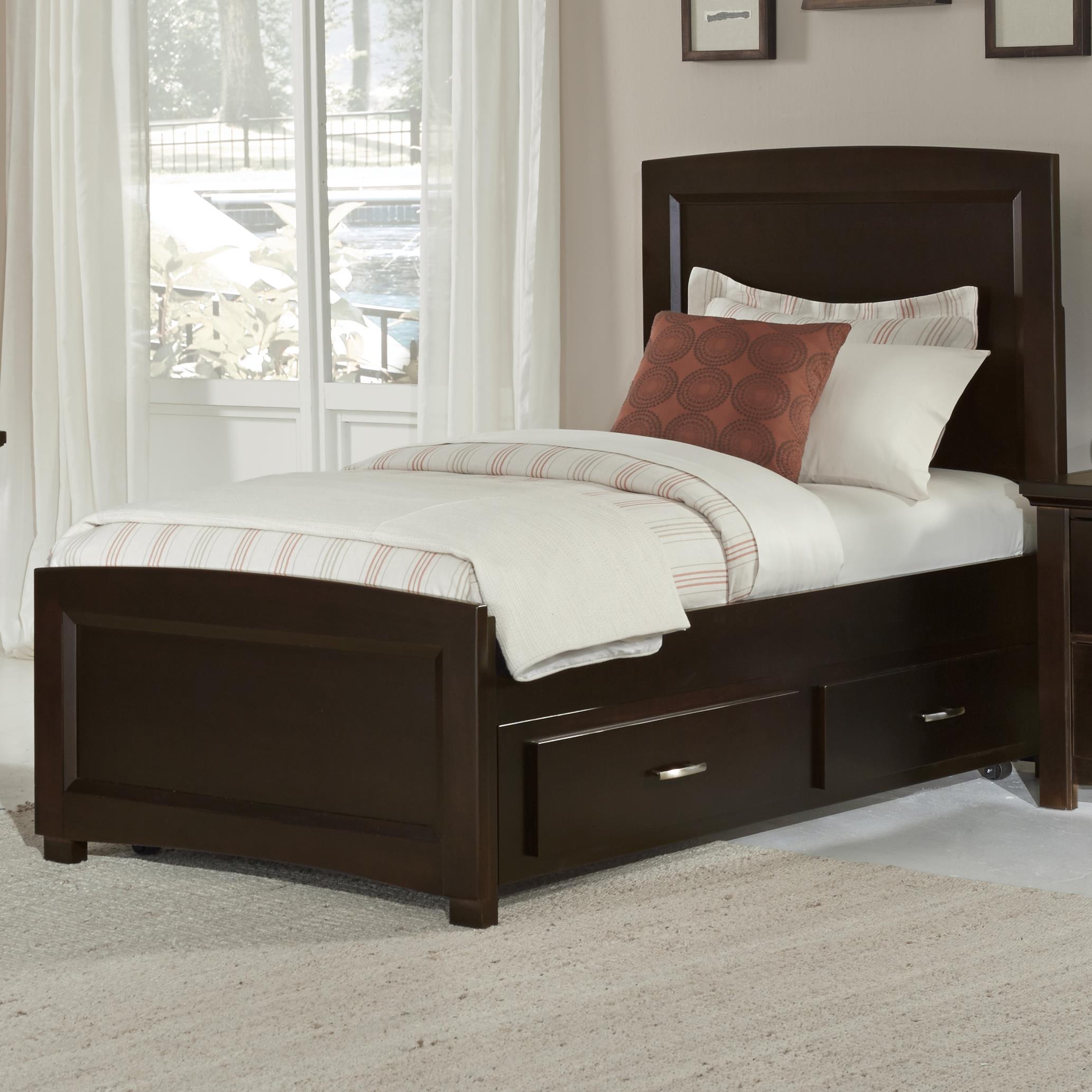 Vaughan Bassett Transitions Twin Panel Bed with Trundle Value City